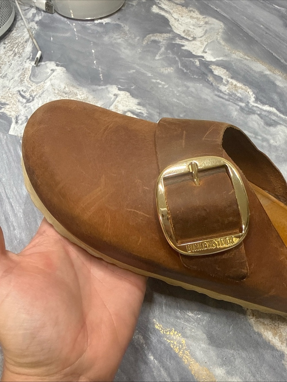 Birkenstock Women's Basel Big Buckle Black Leather 39 - Picture 12 of 16